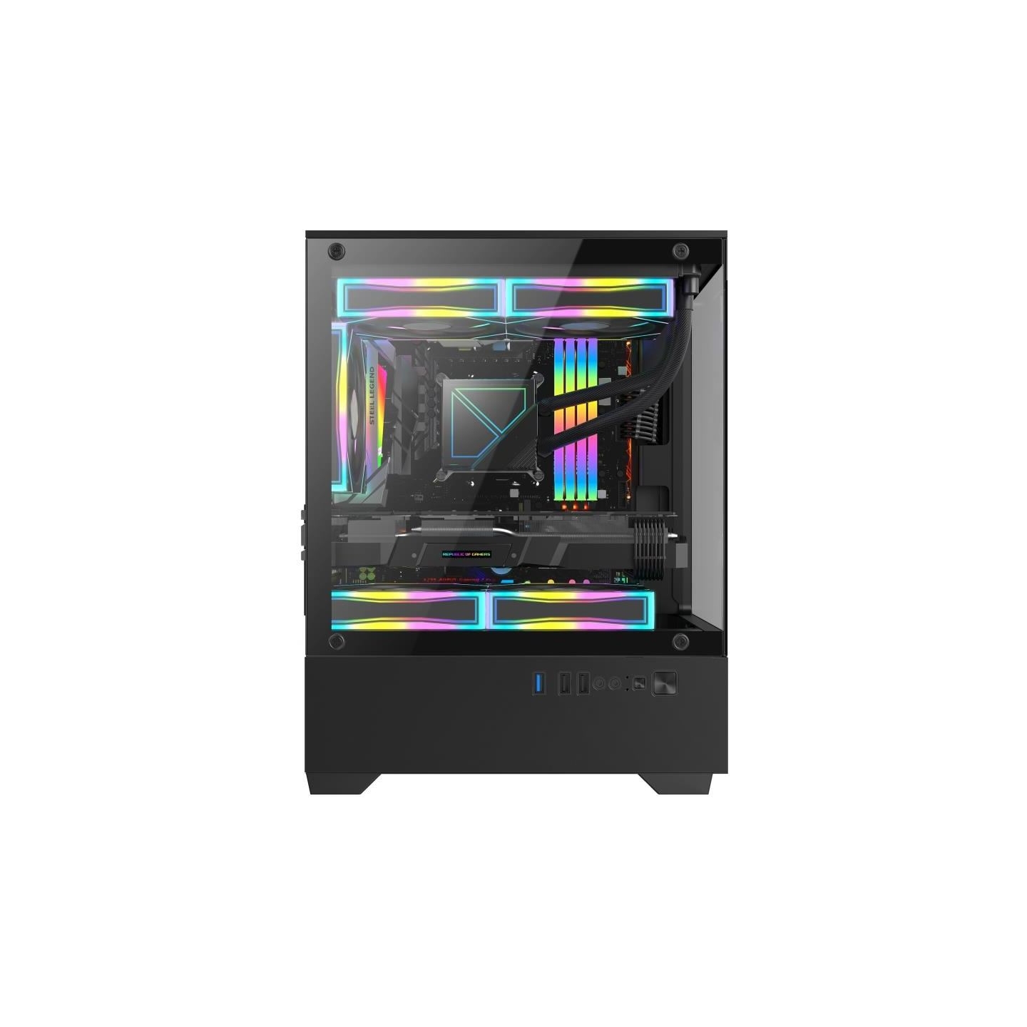 Golden Tiger Case|GOLDEN TIGER|micro ATX|Black|Mini Tower|Raider SL-2|RAIDERSL-2