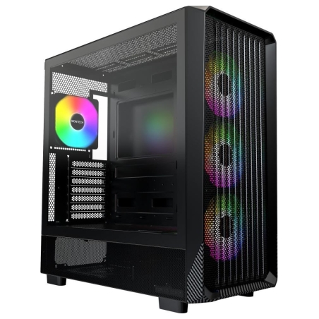 Montech Case|MONTECH|X5|MidiTower|Case product features Transparent panel|Not included|Colour Black|X5(B)
