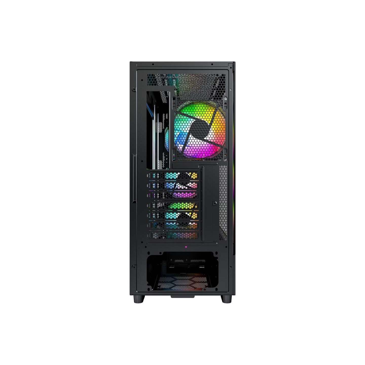 Montech Case|MONTECH|X5|MidiTower|Case product features Transparent panel|Not included|Colour Black|X5(B)
