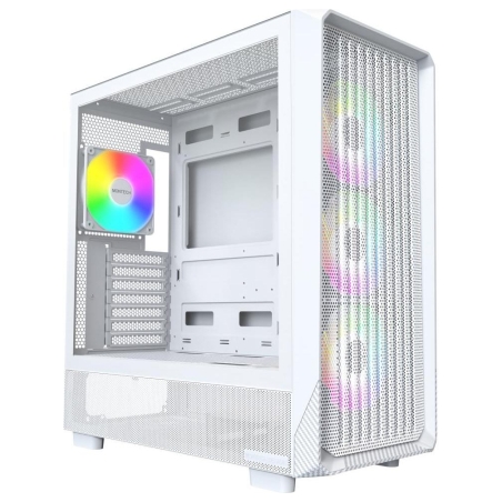 Montech Case|MONTECH|X5|MidiTower|Case product features Transparent panel|Not included|Colour White|X5(W)