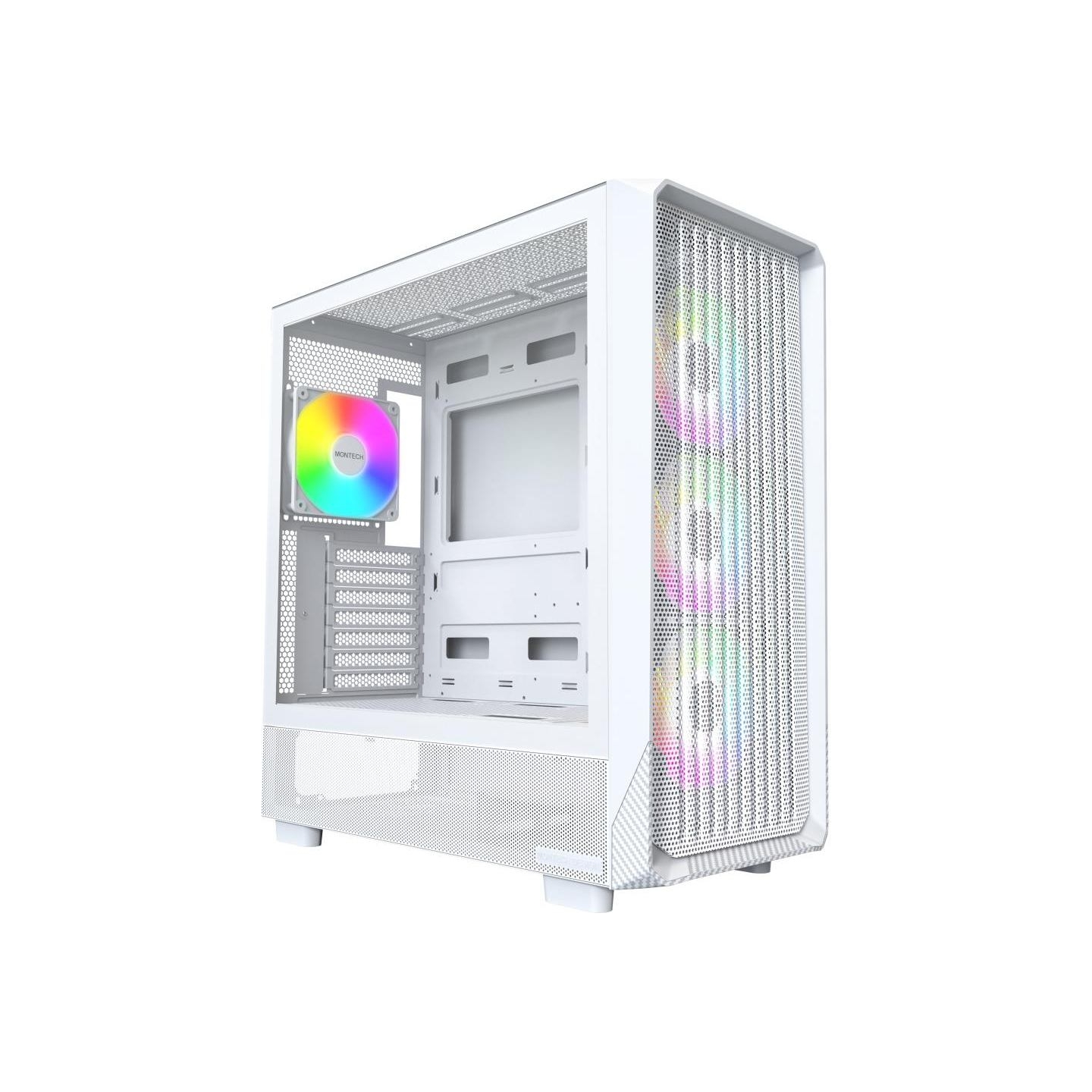 Montech Case|MONTECH|X5|MidiTower|Case product features Transparent panel|Not included|Colour White|X5(W)