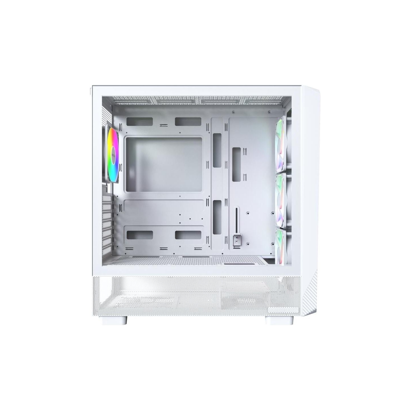 Montech Case|MONTECH|X5|MidiTower|Case product features Transparent panel|Not included|Colour White|X5(W)