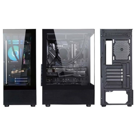 Golden Tiger Case|GOLDEN TIGER|Supported motherboard form factors ATX/micro ATX|Black|Midi Tower|Raider DK-6|RAIDERDK6