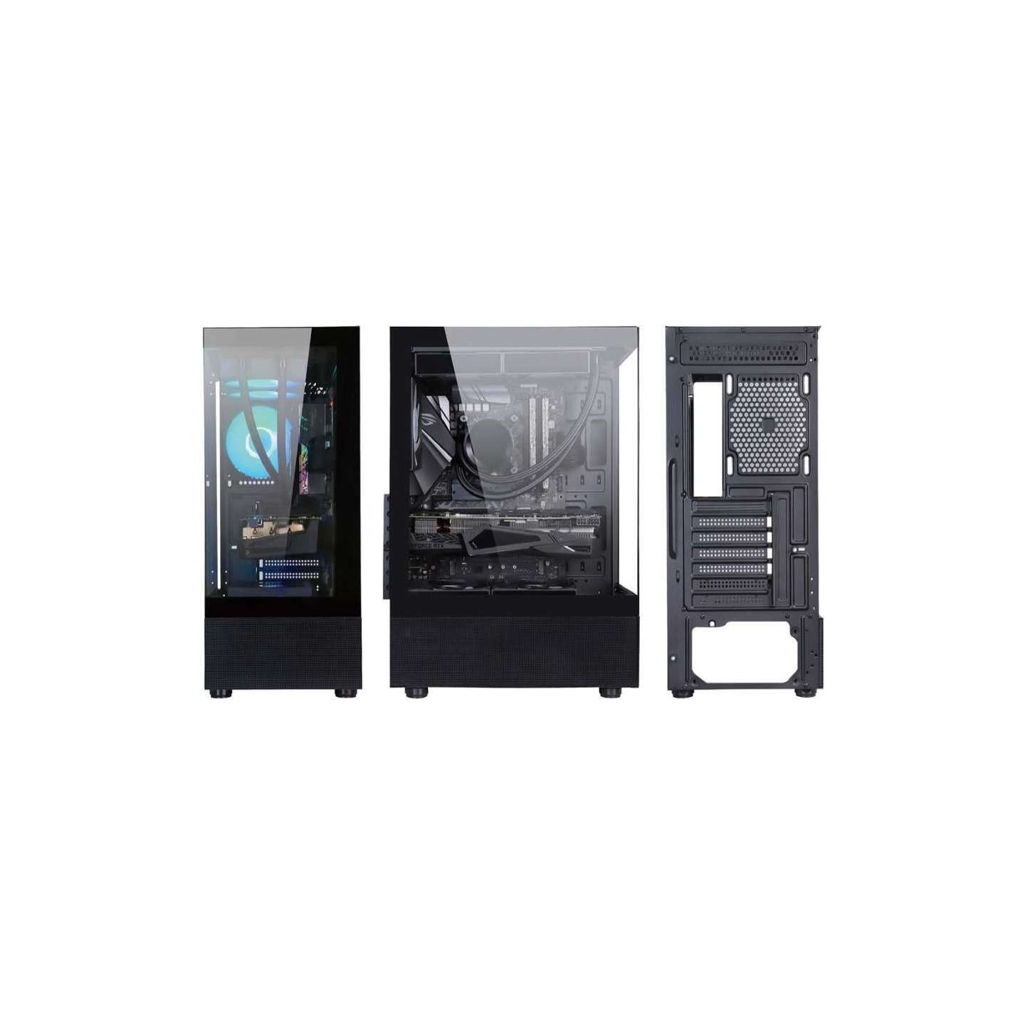 Golden Tiger Case|GOLDEN TIGER|Supported motherboard form factors ATX/micro ATX|Black|Midi Tower|Raider DK-6|RAIDERDK6
