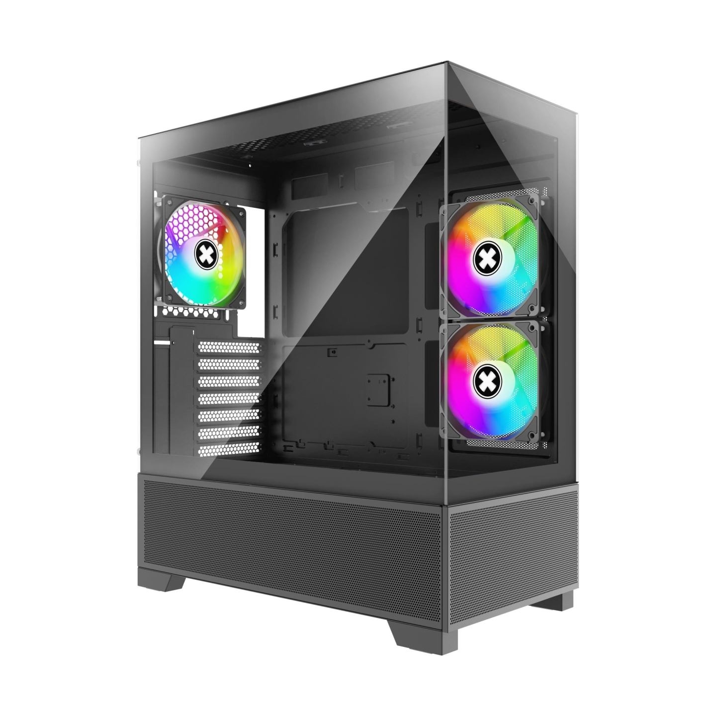 Xilence Case|XILENCE|XG172|MidiTower|Case product features Fan control panel/Transparent panel|Not included|Colour Black|XG172
