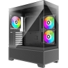 Xilence Case|XILENCE|XG172|MidiTower|Case product features Fan control panel/Transparent panel|Not included|Colour Black|XG172