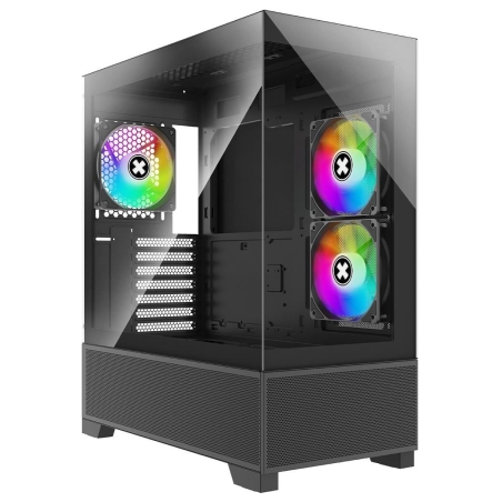 Xilence Case|XILENCE|XG172|MidiTower|Case product features Fan control panel/Transparent panel|Not included|Colour Black|XG172