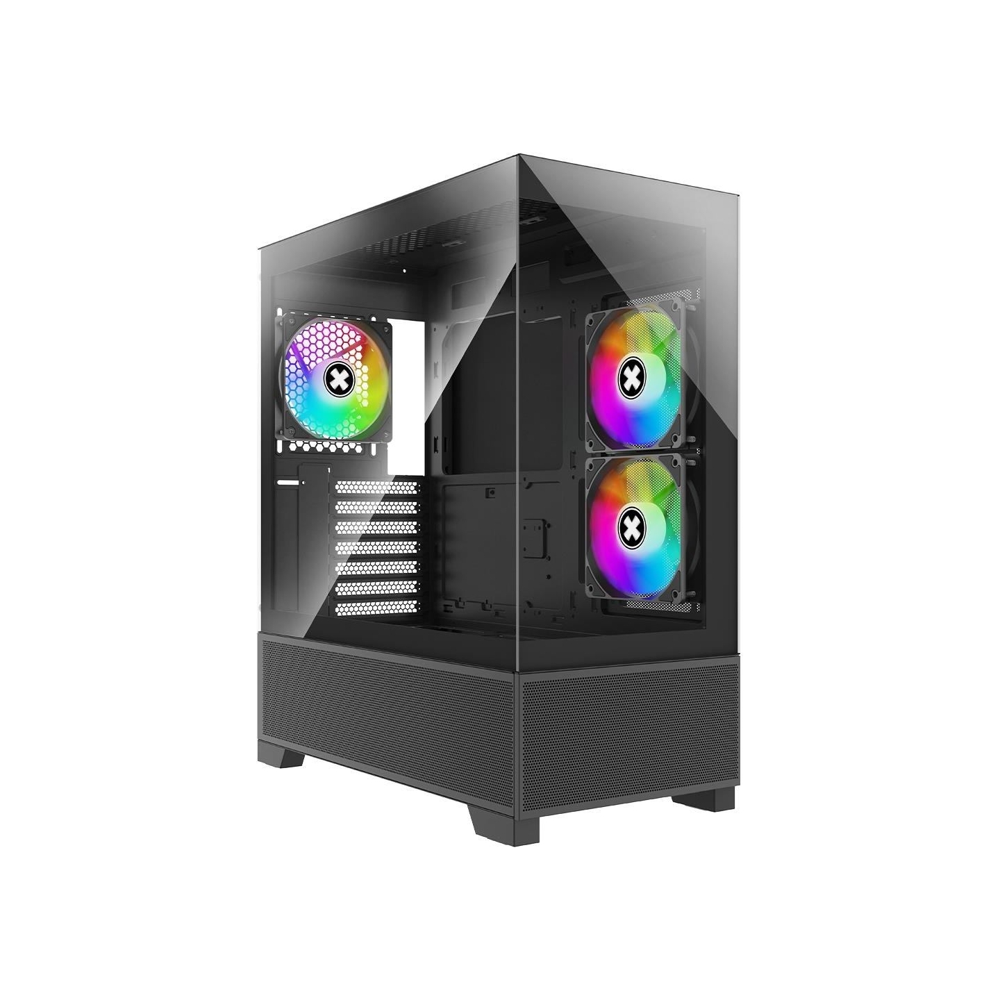 Xilence Case|XILENCE|XG172|MidiTower|Case product features Fan control panel/Transparent panel|Not included|Colour Black|XG172