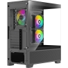 Xilence Case|XILENCE|XG172|MidiTower|Case product features Fan control panel/Transparent panel|Not included|Colour Black|XG172
