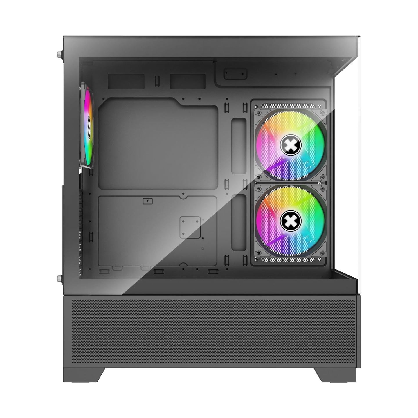 Xilence Case|XILENCE|XG172|MidiTower|Case product features Fan control panel/Transparent panel|Not included|Colour Black|XG172