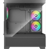 Xilence Case|XILENCE|XG172|MidiTower|Case product features Fan control panel/Transparent panel|Not included|Colour Black|XG172