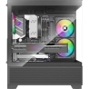 Xilence Case|XILENCE|XG172|MidiTower|Case product features Fan control panel/Transparent panel|Not included|Colour Black|XG172