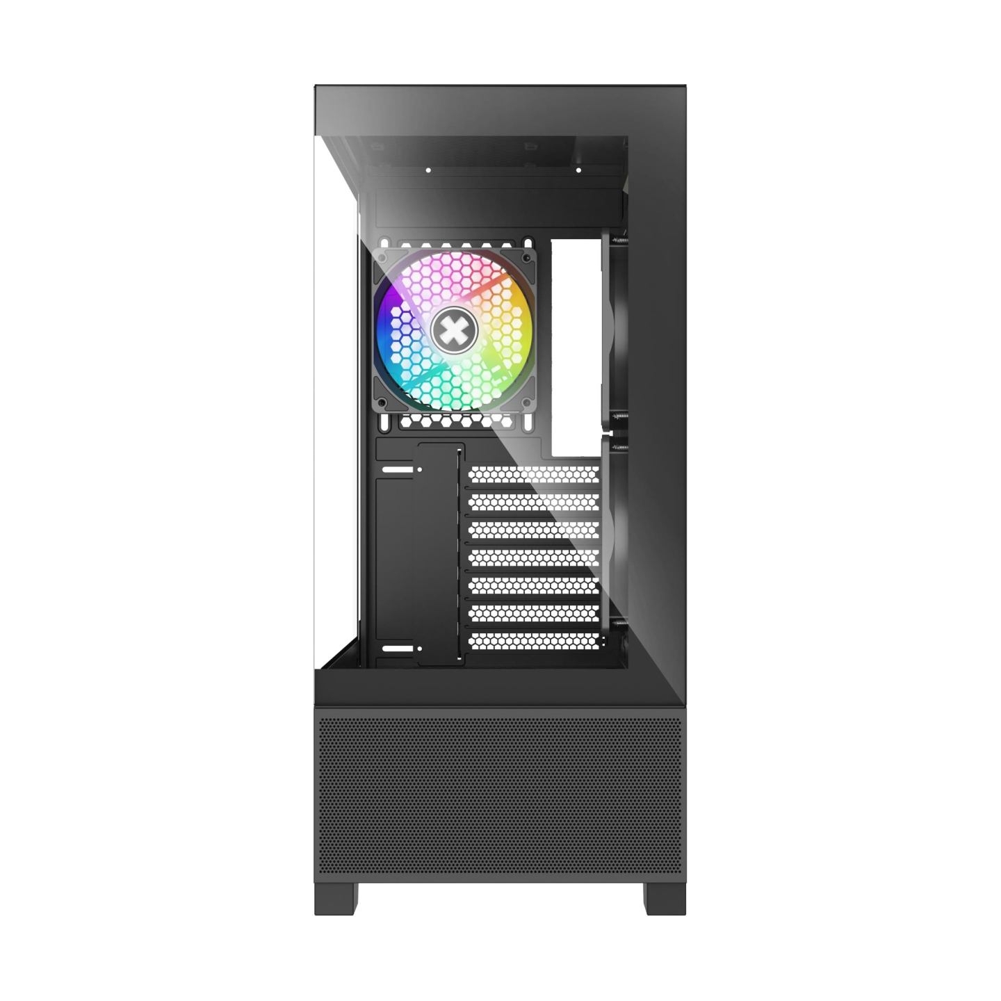 Xilence Case|XILENCE|XG172|MidiTower|Case product features Fan control panel/Transparent panel|Not included|Colour Black|XG172