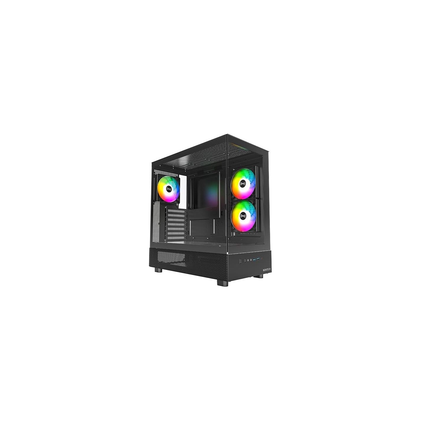 Montech Case|MONTECH|XR|MidiTower|Not included|ATX|MicroATX|MiniITX|Colour Black|XR(B)