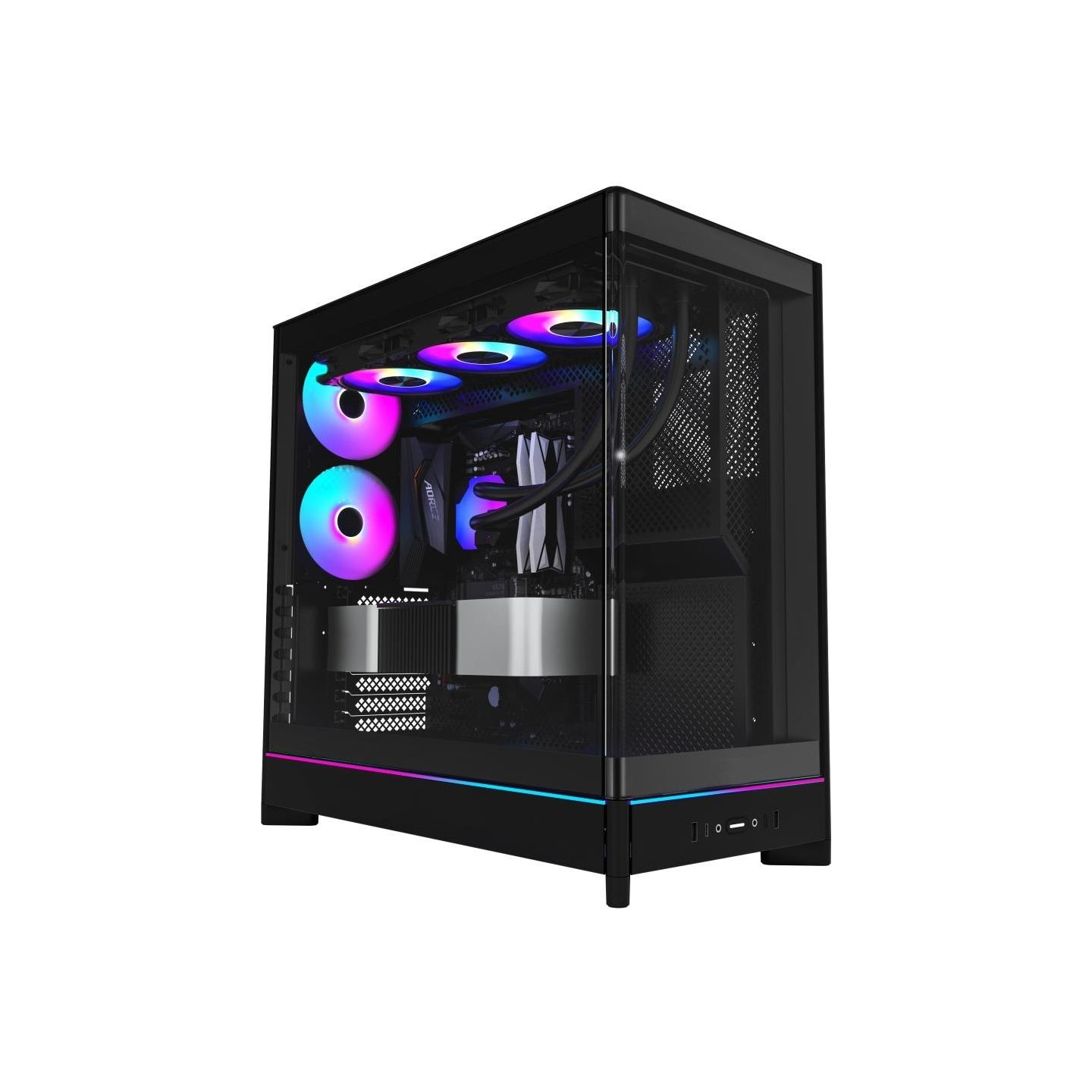 Montech Case|MONTECH|HS02 PRO|MidiTower|Case product features Removeable HDD basket/Transparent panel|Not included|ATX|MicroATX|