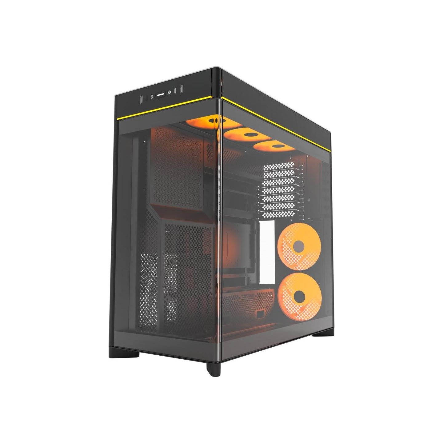 Montech Case|MONTECH|HS02 PRO|MidiTower|Case product features Removeable HDD basket/Transparent panel|Not included|ATX|MicroATX|