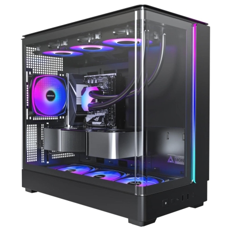 Montech Case|MONTECH|micro ATX/Mini-ITX|Black|Midi Tower|PC|KING 15 PRO|KING15PRO(B)