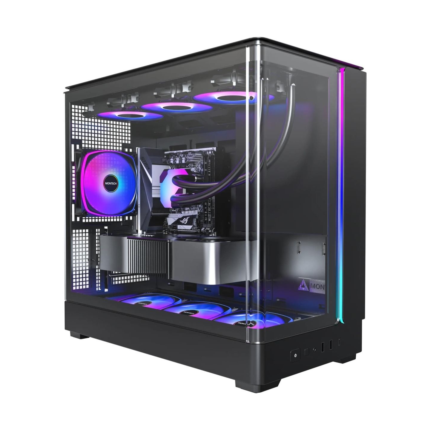 Montech Case|MONTECH|micro ATX/Mini-ITX|Black|Midi Tower|PC|KING 15 PRO|KING15PRO(B)