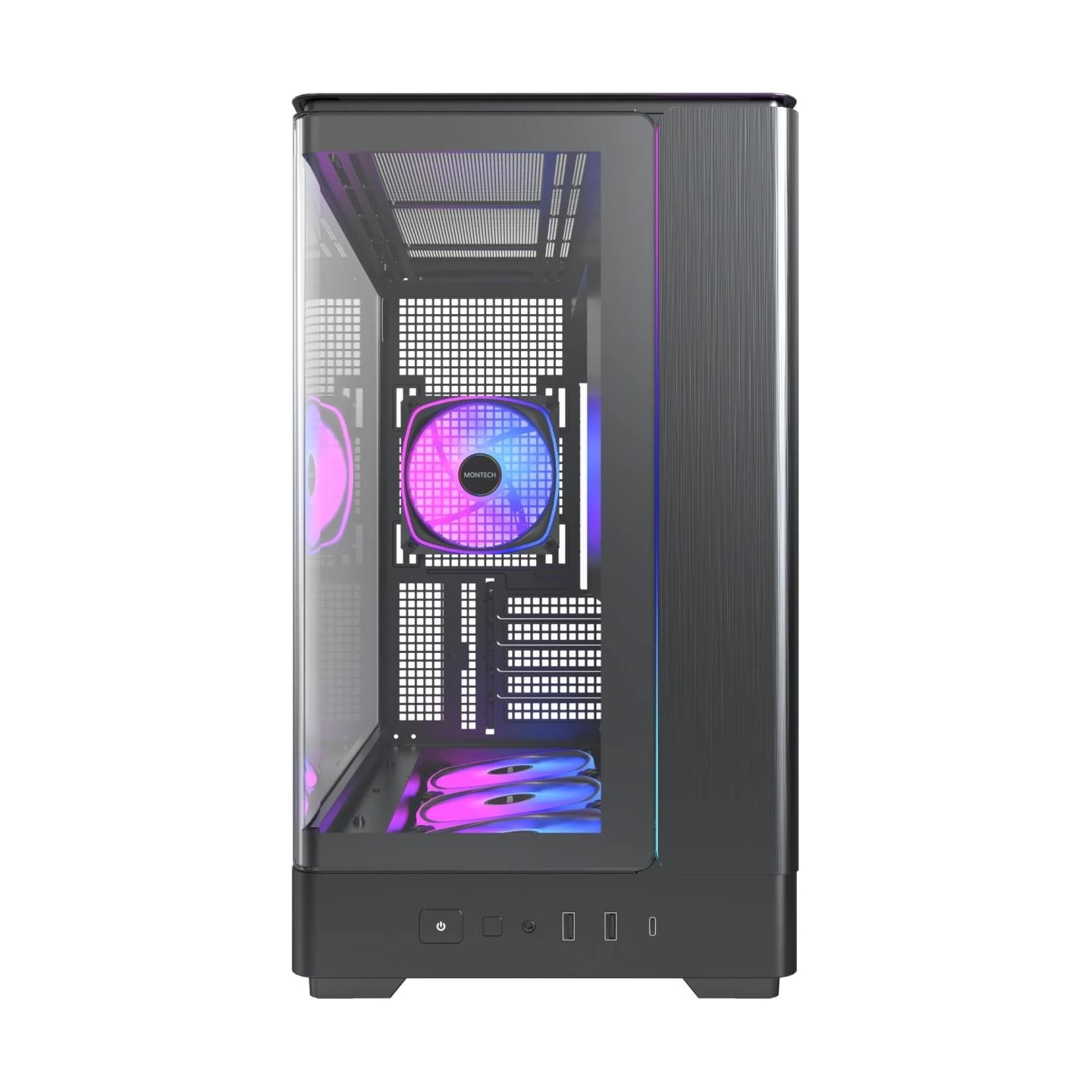 Montech Case|MONTECH|micro ATX/Mini-ITX|Black|Midi Tower|PC|KING 15 PRO|KING15PRO(B)