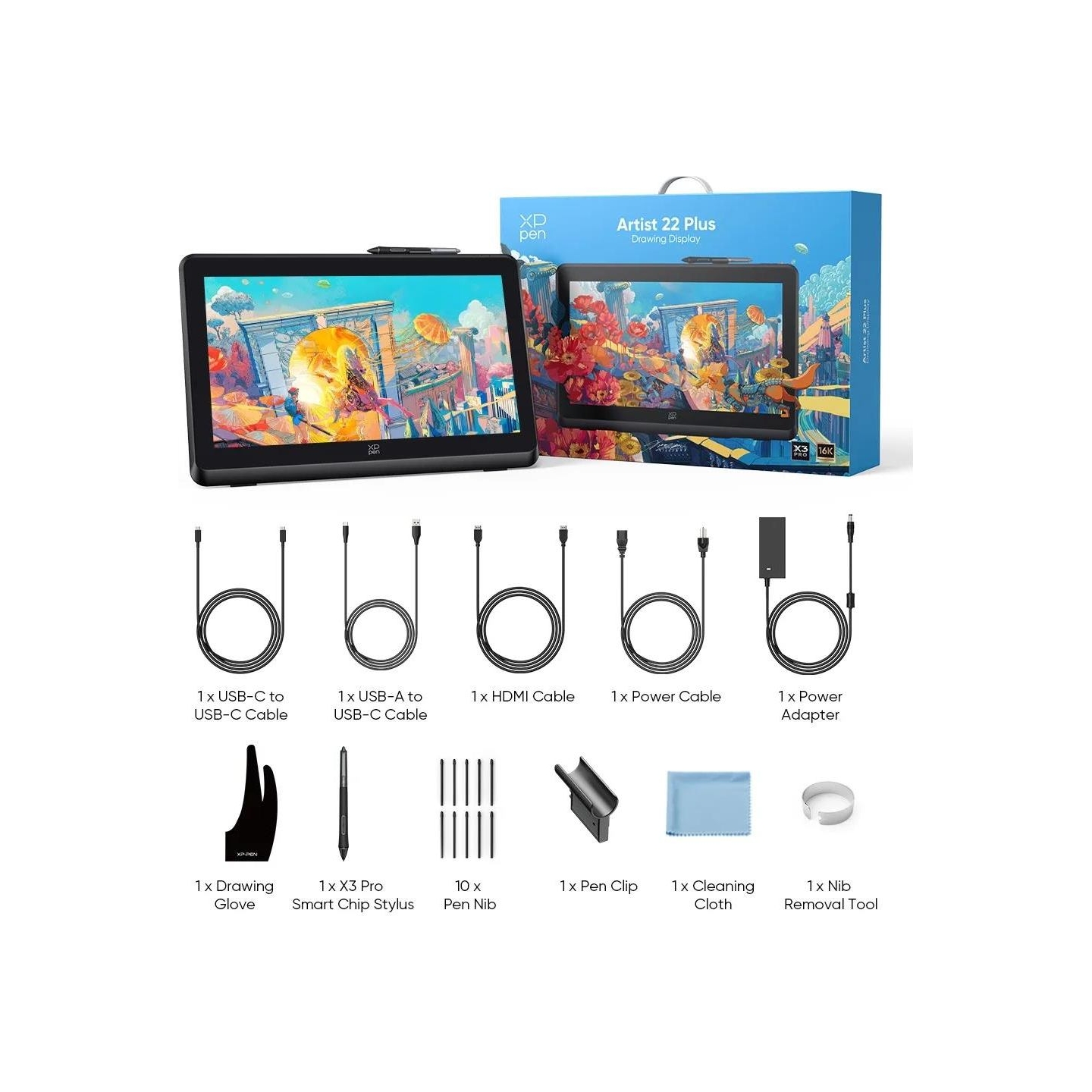 Xppen GRAPHIC TABLET 476.06X267.79MM/ARTIST 22 PLUS XPPEN