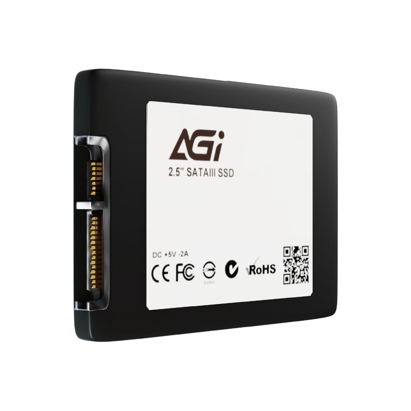 Agi Technology SSD|AGI TECHNOLOGY|1000 GB|Serial ATA III|Write speed 510 MB/s|Read speed 550 MB/s|Hanging box|2.5"|MTBF 1500000 