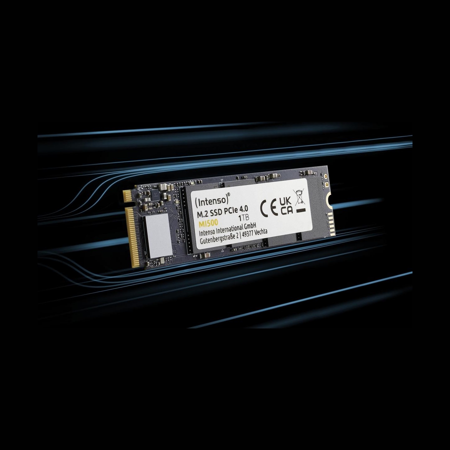 Intenso SSD|INTENSO|MI500|2TB|M.2|NVMe|3D NAND|Write speed 4500 MBytes/sec|Read speed 5300 MBytes/sec|4mm|TBW 1200 TB|MTBF 15000