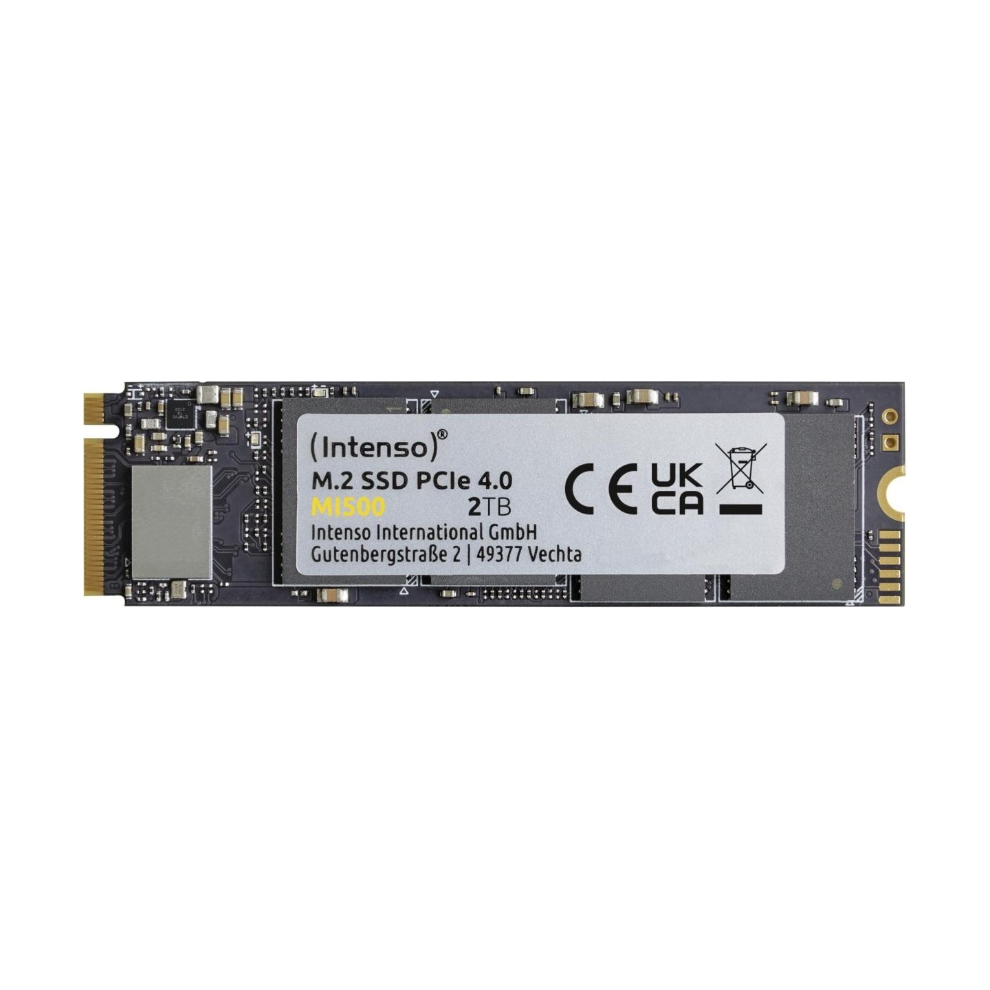 Intenso SSD|INTENSO|MI500|2TB|M.2|NVMe|3D NAND|Write speed 4500 MBytes/sec|Read speed 5300 MBytes/sec|4mm|TBW 1200 TB|MTBF 15000