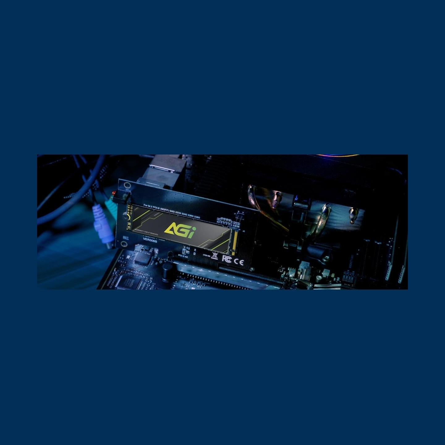 Agi Technology SSD|AGI|600xTBW rating|MTBF 1600000 h|Read speed 4700 MB/s|Write speed 2800 MB/s|NVMe Yes|PCI Express 4.0|M.2|100
