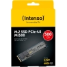 Intenso SSD|INTENSO|MI500|500GB|M.2|NVMe|3D NAND|Write speed 4000 MBytes/sec|Read speed 5300 MBytes/sec|4mm|TBW 300 TB|MTBF 1500