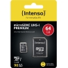 Intenso MEMORY MICRO SDXC 64GB UHS-I/W/ADAPTER 3423490 INTENSO