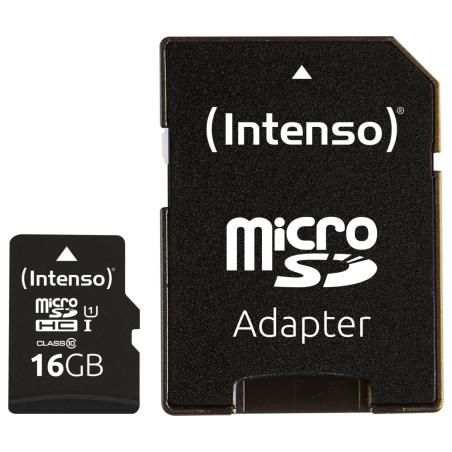Intenso MEMORY MICRO SDHC 16GB UHS-I/W/ADAPTER 3423470 INTENSO