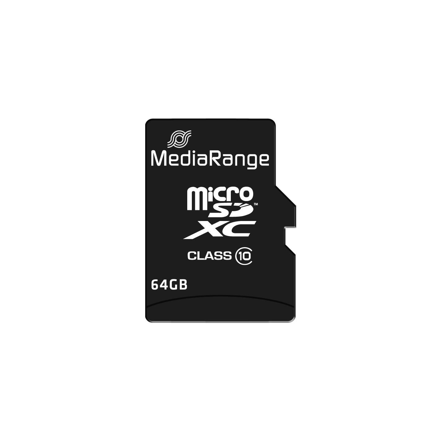 Mediarange MEMORY MICRO SDXC 64GB C10/W/ADAPTER MR955 MEDIARANGE
