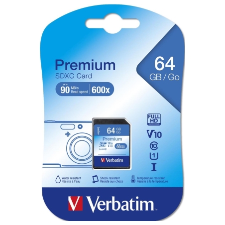 Verbatim MEMORY SDXC 64GB UHS-I/VER44024 VERBATIM
