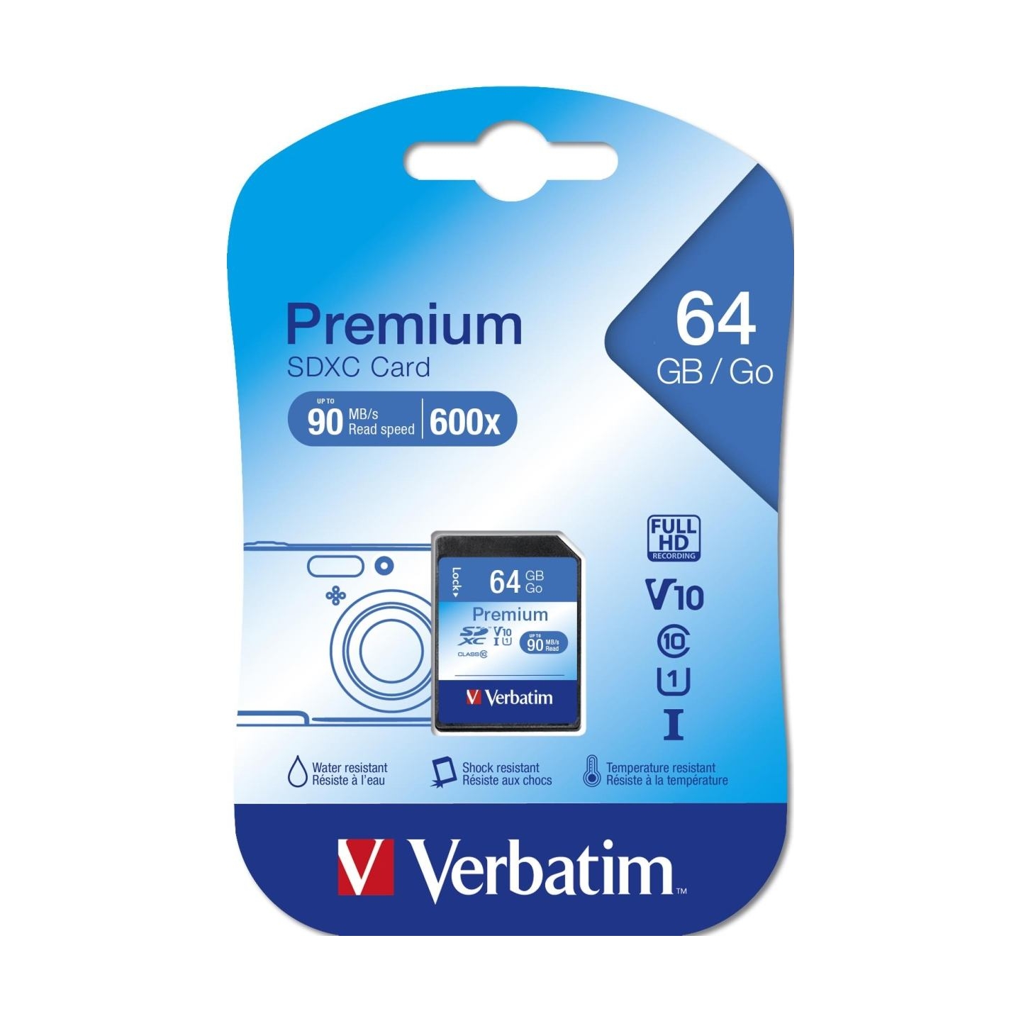 Verbatim MEMORY SDXC 64GB UHS-I/VER44024 VERBATIM