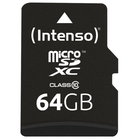 Intenso MEMORY MICRO SDXC 64GB C10/W/ADAPTER 3413490 INTENSO