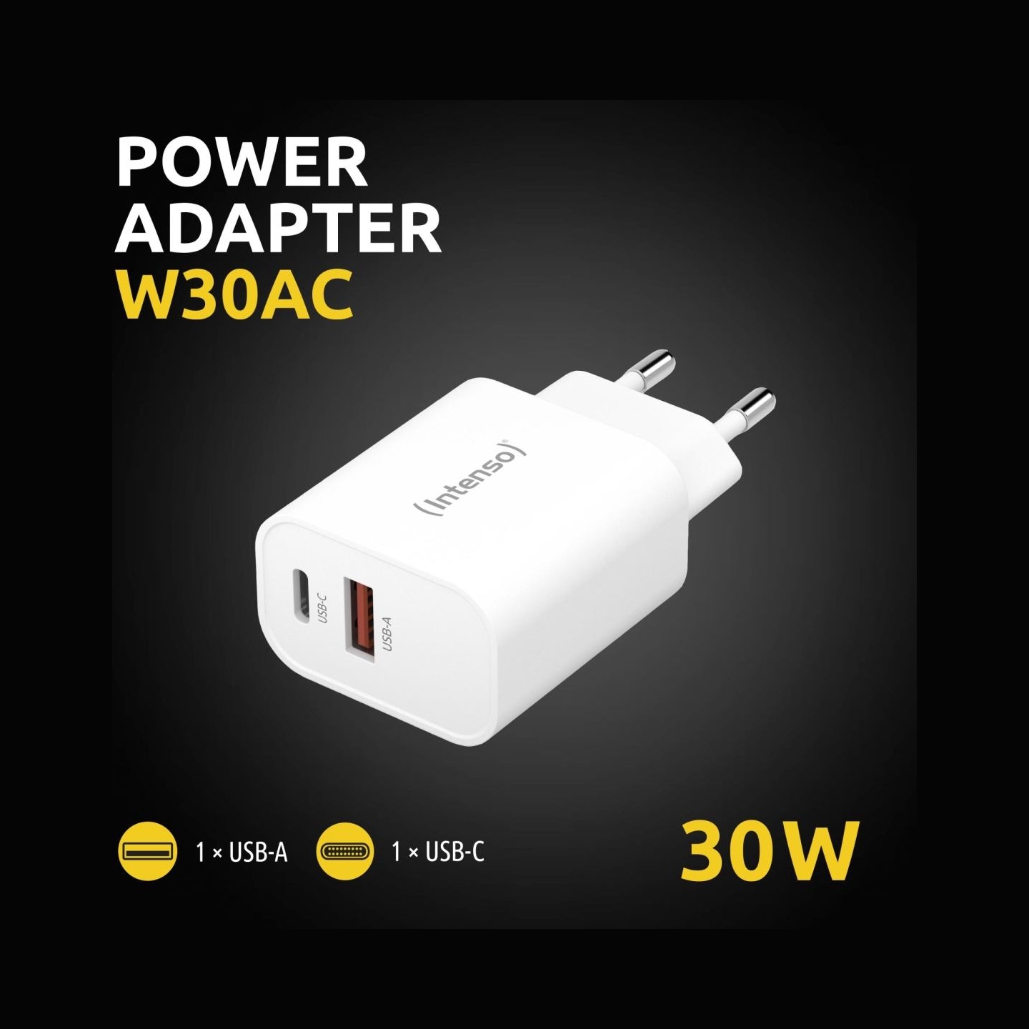 Intenso POWER ADAPTER USB-A/USB-C/7803012 INTENSO
