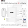 Club3D MOBILE TRAVEL CHARGER USB-C/100W CAC-1908EU CLUB3D