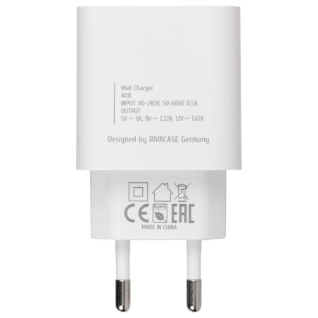 Rivacase MOBILE CHARGER WALL/WHITE PS4101 W00 RIVACASE