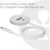 Club3D MOBILE CHARGER QI2 MAGSAFE/25W WH CAC-3026 CLUB3D