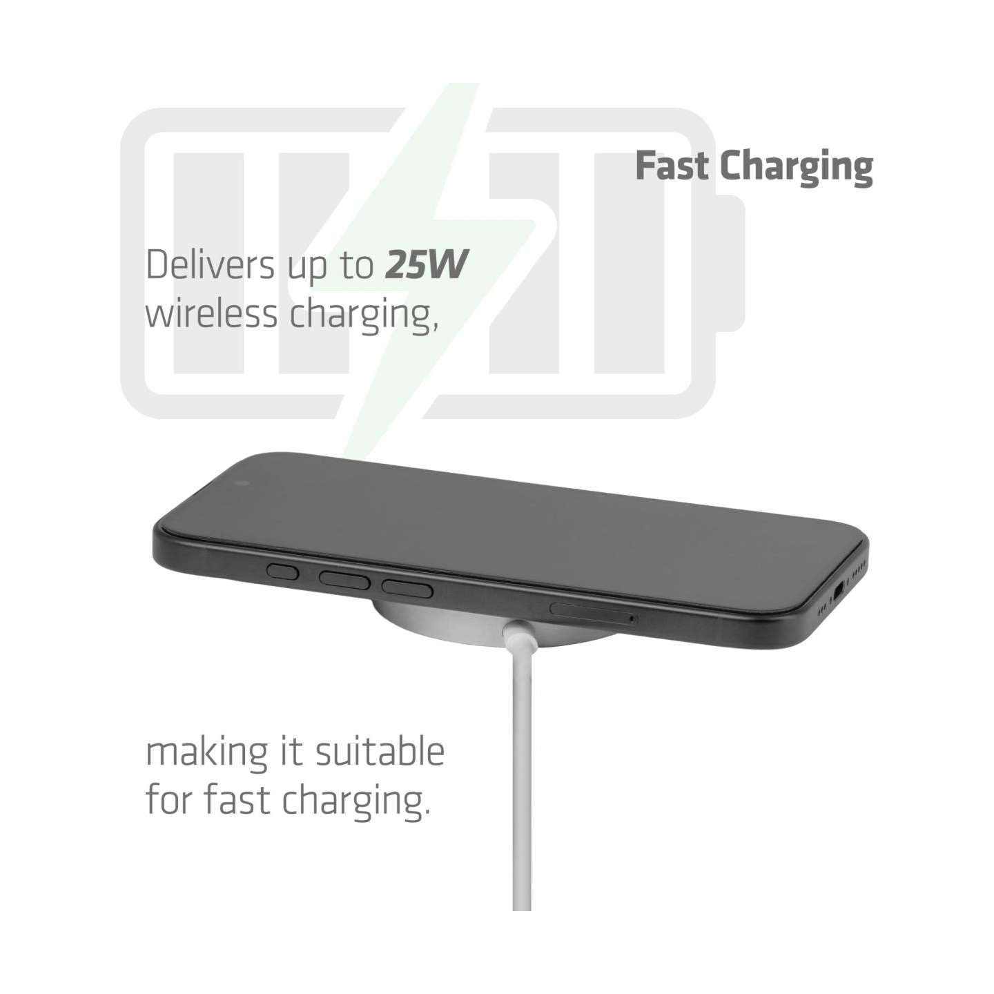 Club3D MOBILE CHARGER QI2 MAGSAFE/25W WH CAC-3026 CLUB3D