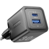 Vention MOBILE CHARGER WALL 30W USB-C/2P BLACK FEQB0-EU VENTION