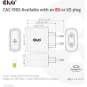 Club3D MOBILE TRAVEL CHARGER USB-C/PPS 65W CAC-1905EU CLUB3D