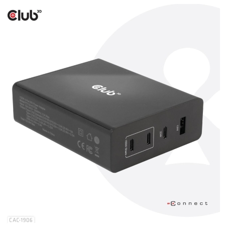 Club3D MOBILE TRAVEL CHARGER USB-C/132W GAN CAC-1906 CLUB3D