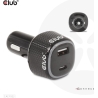 Club3D NB CHARGER CAR USB+USB-C/63W CAC-1922 CLUB3D