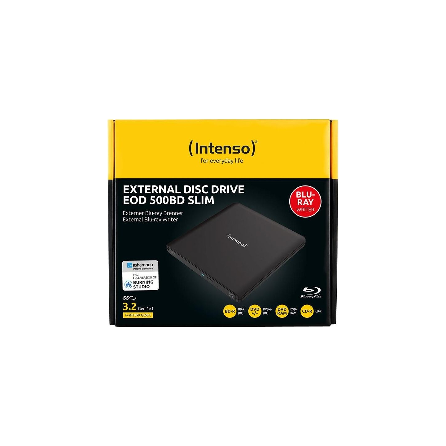 Intenso DVD RW USB3.2 EXT/BLACK 5401500 INTENSO