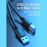 Vention CABLE USB3.0 MALE TO MALE/3M BLACK COOBI VENTION