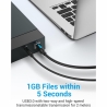 Vention CABLE USB3.0 MALE TO MALE/3M BLACK COOBI VENTION