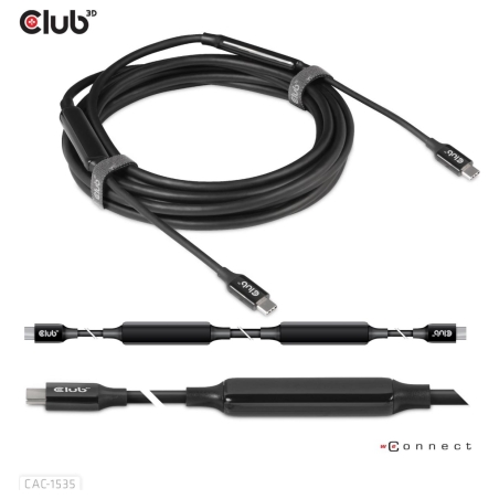 Club3D CABLE USB-C TO USB-C 5M/M/M CAC-1535 CLUB3D