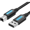 Vention CABLE USB2.0 MALE TO MALE/1.5M BLACK COQBG VENTION