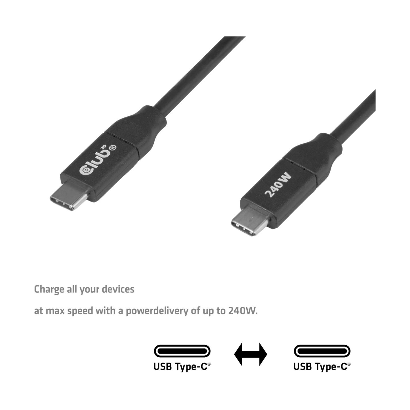 Club3D CABLE USB-C 2M/CAC-2506 CLUB3D